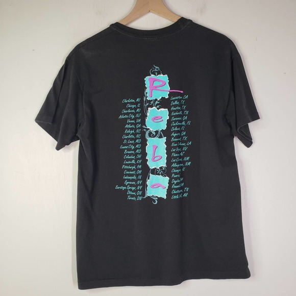 Vintage Reba McEntire Concert Tee 90s Black L Single Stitch - Picture 6 of 8